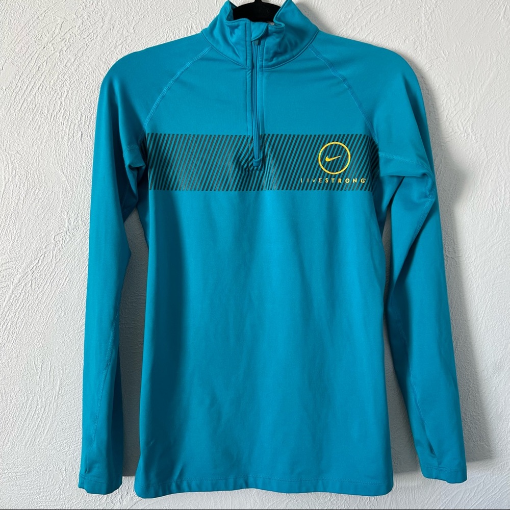 Livestrong Nike Pro Combat Quarter Zip